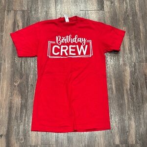 Birthday Crew Red T-Shirt